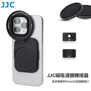 JJC 手機磁吸鏡頭擴充背板 濾鏡 蘋果iPhone 16/15/14 Pro Max Plus 可接CPL減光鏡星光鏡