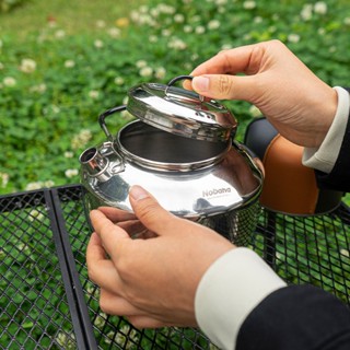 Camping＆Hiking 戶外露營大容量1.5L水壺304不鏽鋼野炊便攜式茶壺自駕野營咖啡壺