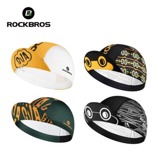 ROCKBROS 騎行帽彈性透氣自行車頭盔內膽帽戶外男士運動帽山地公路自行車防曬帽