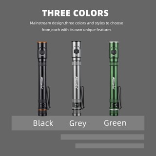 Alonefire X83迷你EDC高亮筆手電筒USB充電磁鐵小筆夾手電筒戶外野營遠足應急照明燈