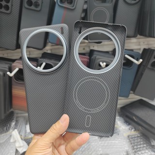 豪華 600D 磁性芳綸纖維碳纖維手機殼適用於 Vivo X200 Pro X200 迷你支援無線充電金屬鏡頭蓋