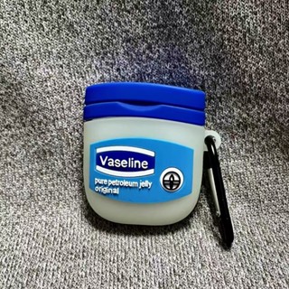 VASELINE 藍色凡士林形狀 3D 軟矽膠保護殼,防震蓋,相容 Apple AirPods 1 2 Pro 3 Pr