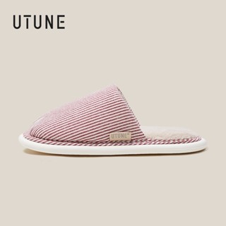 UTUNE 秋冬情侶棉鞋室內加厚軟底防滑保暖棉拖鞋
