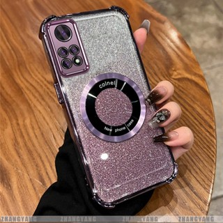 Redmi note 11 4G Pro note 11 Pro 5G手機殼電鍍四角防摔閃粉手機殼磁吸美學新設計TPU軟