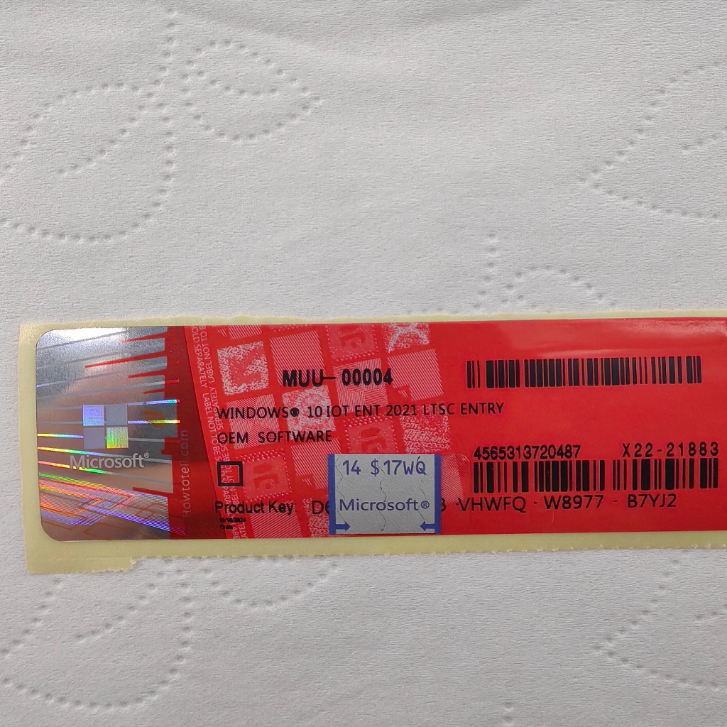 貼紙 win10 -企業- ltsc-2021-藍色貼紙-電腦配件-mak。。。