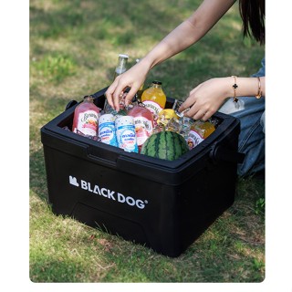 BLACKDOG黑狗戶外露營保溫箱冰塊冷藏箱戶外野炊車用冰桶露營商用擺攤小冰箱