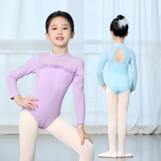 舞蹈服兒童女秋冬中國舞服練功服長袖女童芭蕾舞服形體服裝