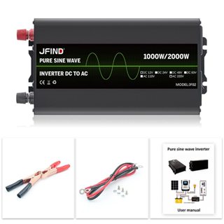 ⭐⭐⭐通用純正弦波 1000W 2200W DC 12V 轉 AC 220V 車載電源逆變器 50HZ 移動電源轉換器太