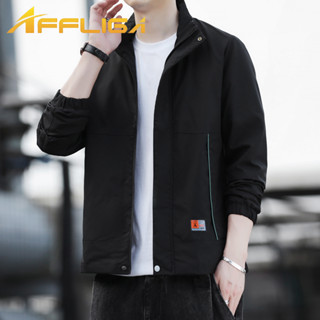 ✦AFFLIGA✦秋冬季多色工裝夾克男 修身簡約休閑外套男款 韓版立領防風男裝 大尺碼長袖上衣 下殺價