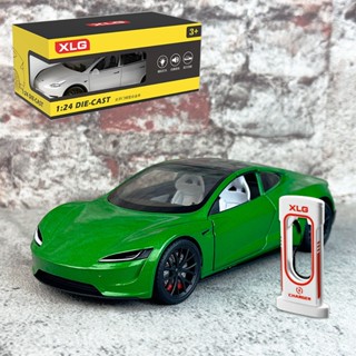 模型車 1:24 合金車 特斯拉 tesla r 敞篷車 跑車 可按喇叭 開門 聲光車 回力車 玩具車 男孩玩具 車模型