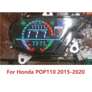 HONDA 適用於本田 POP110i 110 2015-2020 摩托車車速表轉速表 LED 數字儀表總成