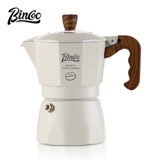 BINCOO 雙閥摩卡壺 家用小型濃縮煮咖啡壺 意式濃縮咖啡壺 咖啡器具 2人份