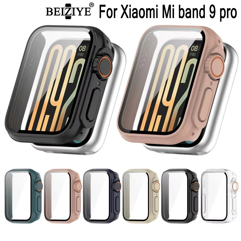 錶殼適用於 Xiaomi Mi band 9 pro 保險槓保護套適用於小米 band 9 pro錶殼框架保護壳