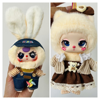 新款娃娃衣服適用於 Luky Cat/Labubu 娃娃/嬰兒三馬卡龍時尚套裝裝扮 DIY 玩具配件