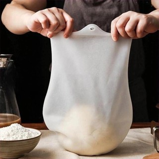 不粘矽膠麵團袋糕點麵粉攪拌袋揉麵袋麵包廚房用多功能麵團攪拌機 DIY 烘焙工具烹飪小工具
