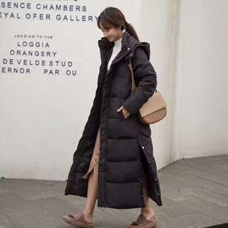 【Yal/依愛戀】✌厚外套 棉服外套 長外套女 長外套 連帽外套 長款外套 長款棉服 冬季外套女 冬季棉衣 女外套冬天