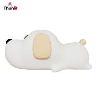 Thunlit 狗狗夜燈充電 1200mAh 可愛寵物拍矽膠燈可調光 LED 趴趴小狗燈