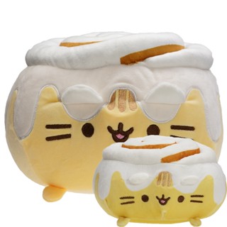 111-20cm Pusheen 肉桂卷貓抱枕 Pusheen 貓毛絨玩具貓玩偶柔軟填充枕頭送給女朋友女孩兒童生日禮物