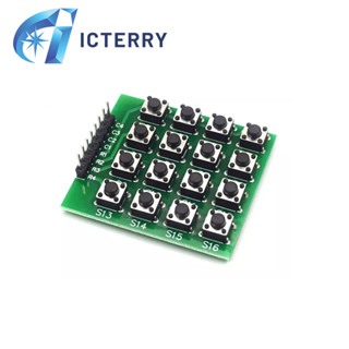用於 Arduino 的 4x4 Matrix 16 鍵盤鍵盤模組 16 按鈕 Mcu