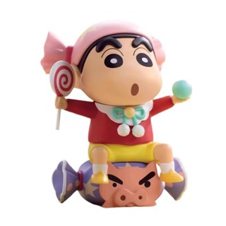 蠟筆小新心點時間系列盲盒 小新 點心 甜品 爆米花 刨冰 蛋糕 公仔 盲盒 盲抽