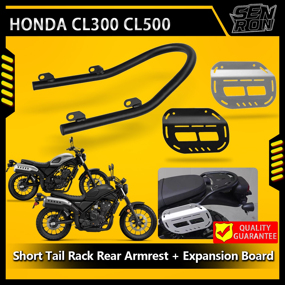 HONDA 適用於本田cl300/cl500改裝短尾架後扶手後座把手改裝不銹鋼配件