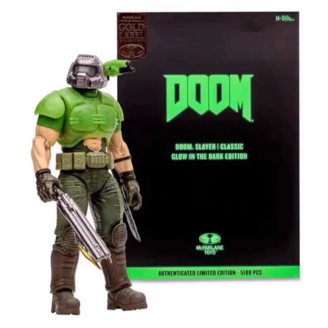 McFarlane Doom 夜光版金標限量可動人偶