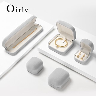 Oirlv 結婚戒指盒吊墜項鍊耳環手鍊盒首飾收納盒收納生日禮物盒 H165