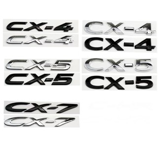 MAZDA 【馬自達】3D Abs 銀色/黑色 CX-4 CX-5 CX-7 字母標誌貼紙馬自達 CX-4 CX-5 C