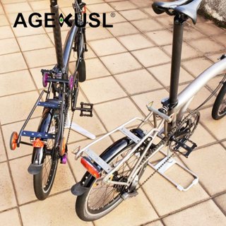 Hh 自行車後架 Cargo Racks 鈦合金後貨架小布改裝T/Pline專用行李架推行架