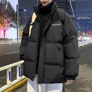 黑色輕薄款羽絨服男 冬季2024新款寬鬆百搭潮流加厚棉服男m-2xl
