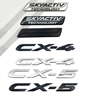 MAZDA 3d塑膠貼紙skyactiv TECHNOLOGY CX-4 CX-5標誌適用於馬自達汽車裝飾貼紙貼花