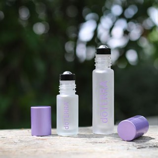 10ML紫蓋磨砂滾珠瓶精油分裝瓶適用於多特瑞