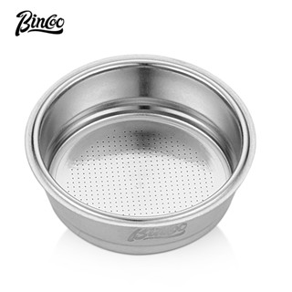 BINCOO 咖啡機手柄粉碗 單雙杯 304不銹鋼 無孔盲碗 咖啡機配件 51MM/58MM