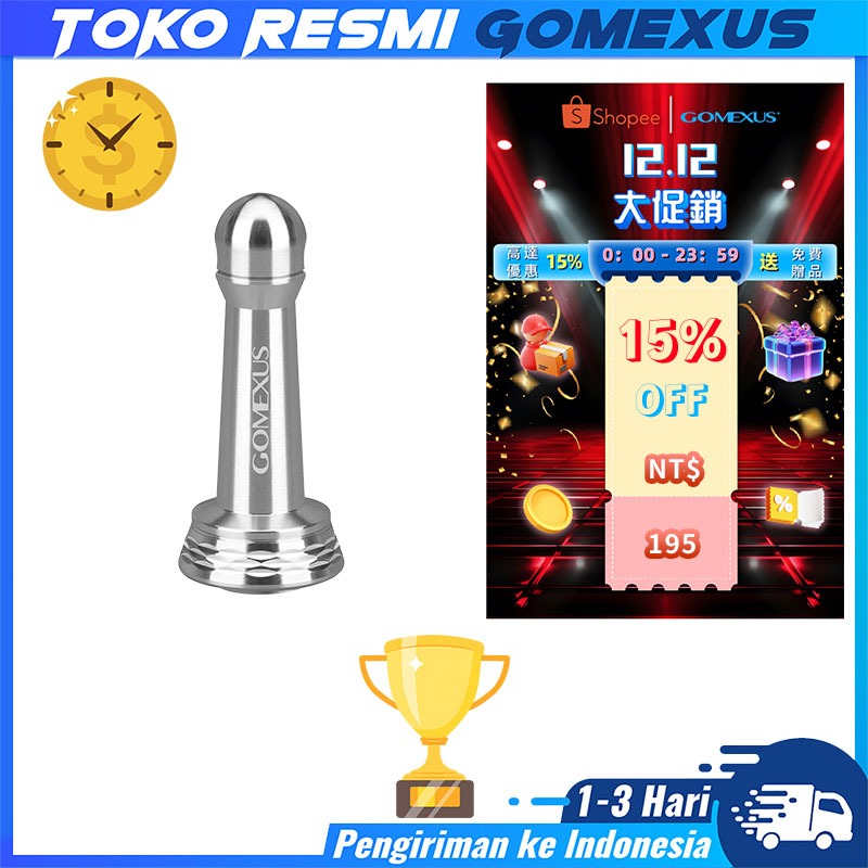 【Gomexus】R1紡車輪平衡防撞桿39-42mm 可掛餌可裝shimano daiwa捲線器釣魚改裝配件