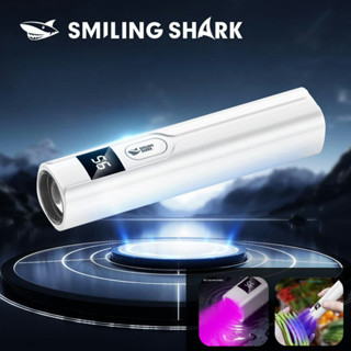 微笑鯊新品 LED紫光手電筒 UV 365nm迷你紫光燈Type-c充電專業鑒定熒光蔬菜珠寶檢測燈 2檔位 SD5310