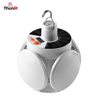 Thunlit 太陽能足球燈 LED 折疊足球 UFO 燈泡超亮太陽能應急充電燈