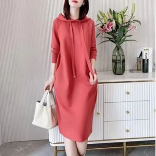 超大號女式連帽襯衫長袖 Wanita Baju 上衣襯衫連帽衫 V 領寬鬆長襯衫秋季上衣大碼純色 #556