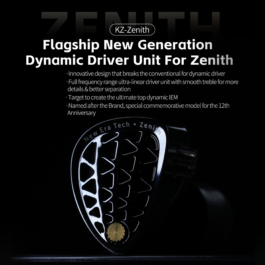 Kz Zenith 入耳式耳機有線耳塞式耳機帶麥克風入耳式監聽耳機適用於發燒級音樂家 2 針可拆卸電纜 C PIN