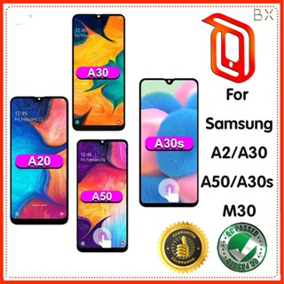 SAMSUNG Oled 顯示屏適用於三星 Galaxy A20 LCD A30 A30S 顯示屏 M30 觸控式螢幕適用於