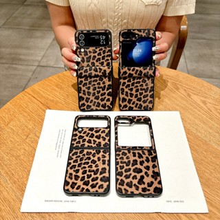 SAMSUNG 三星 Galaxy Z FLIP 6 5 4 3 FLIP6 FLIP5 FLIP4 手機殼彩繪豹紋超薄