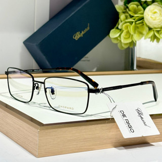 【高品質】CHOPARD眼鏡VCHF61J商務款超輕純鈦全框方形時尚眼鏡架光學鏡框男女皆宜