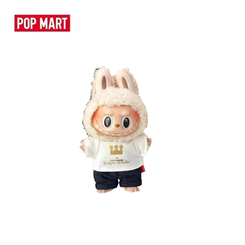 【POPMART 正品 可掃碼】泡泡瑪特 LABUBU十四週年員工限定禮盒 搪膠毛絨吊飾公仔  拉布布盲盒手辦潮玩 禮物