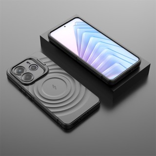 波紋手機殼 磁性帶支架防摔磁吸支架防震殼 適用於小米Redmi Note 14 紅米Note14 5G 防震保護套