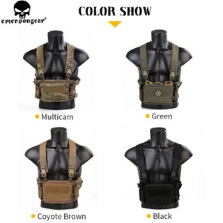 Emersongear 戶外模組化承運人 MOLLE 背心胸齒輪 D3CR 微型戰術胸架