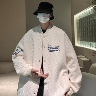2025新款美式潮牌刺繡夾克上衣男 秋冬季棒球服外套男款m-2xl