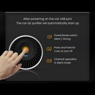 飛利浦 Gopure S3601 S3602 車載空氣淨化器納米級過濾 USB 電源帶 UVC 過濾