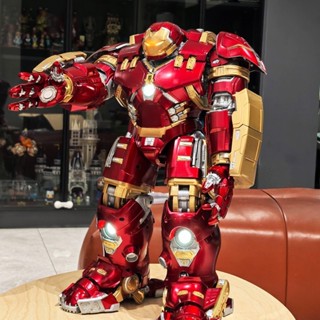 MARVEL 鋼鐵俠hulkbuster拼裝可動人偶漫威復仇者聯盟模型套件機器人玩具電影周邊發光版mark44機甲男孩生