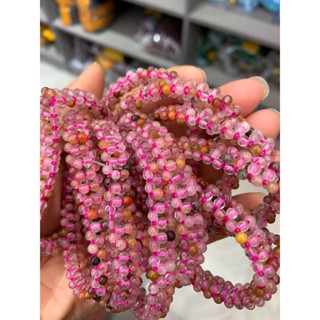 天然碧璽手鍊女多層圓珠手串手工編織圓珠碧璽手排手牌