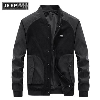 Jeep SPIRIT 1941 ESTD 男士時尚保暖休閒潮流搭配抓絨外套