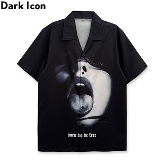 Dark Icon 3Digital Print 男士襯衫短袖街頭服飾